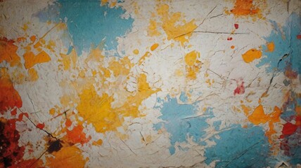 Paper, Patterns, Background, Abstraction, Texture, Yellow, Red, Blue, Orange, Purple, White, Scratches, Gradient, Cracks, Wall