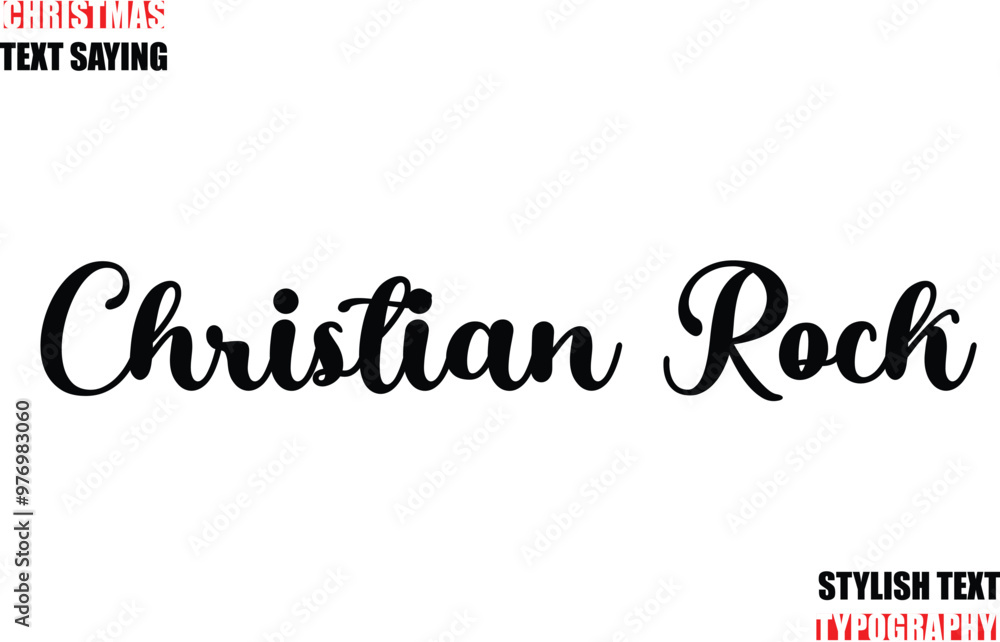 Fototapete typescript cursive text christmas quote christian rock