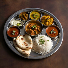 thai food chicken curry with rice