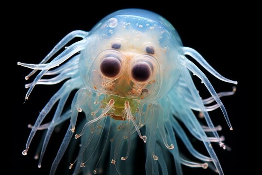 Microscopic view of a rotifer in water, showcasing the intricate details of microscopic animals