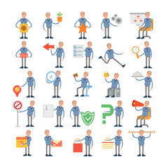 woman people character avatars in various pose illustration