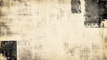 Fototapeta premium Vintage Grunge Texture with Textured Paper Background and Blacked Out Areas