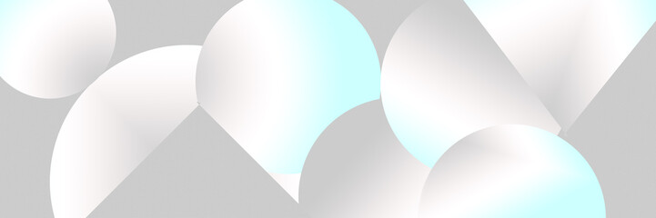 A Modern style abstract white grey neon blue geometric shape with futuristic concept background