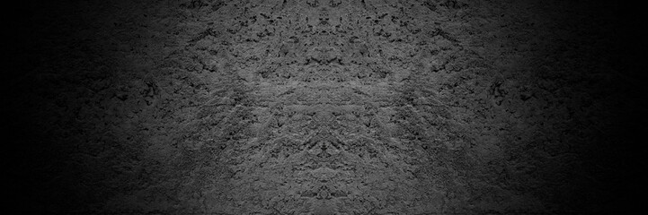 Old wall texture cement dark black gray background abstract grey color design are light with white gradient background.