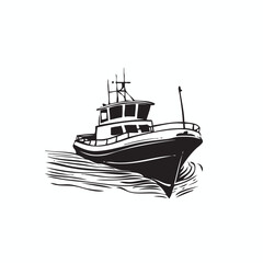 Obraz premium boat vector logo, boat logo