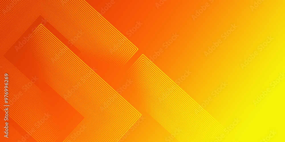 Wall mural dynamic orange background with abstract square shape, minimal geometric background
