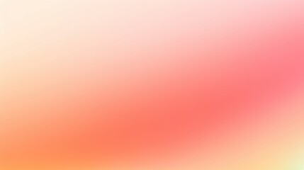 Obraz premium Orange pink gradient background. Pink and yellow sunset color. Salmon pastel shade aesthetic blur template for design.