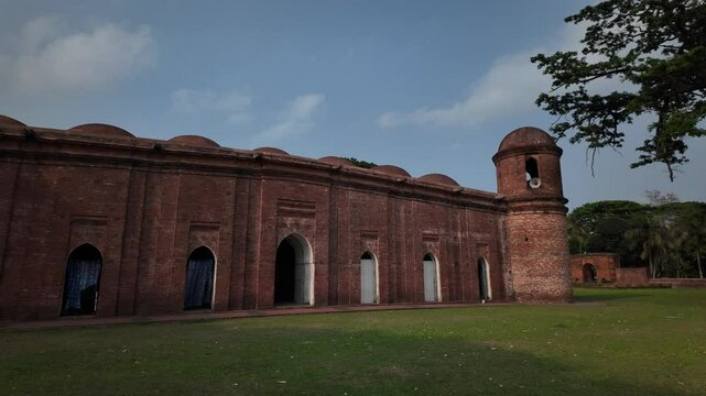 Sixty Dome Mosque or Saith Gunbad Masjid, Khulna Division, Bagerhat, Bangladesh