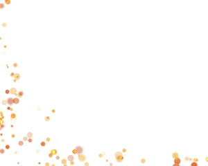 Christmas bokeh snow flakes backdrop. Festive sunshine and bokeh light effect