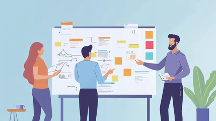 Fototapeta premium A Business Communication Themed Picture: Digitalization, Cybersecurity, Cloud Computing, Web Service, SAAS, IT