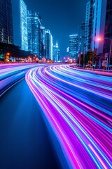 Obraz premium A digital interface displaying a smart citys traffic data, showcasing the role of IoT in optimizing urban planning and reducing congestion