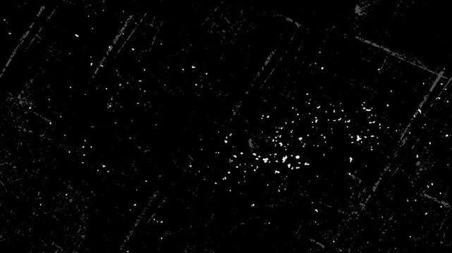 Overlay sketch texture for video footage. Loop animation glitch grunge texture on black background.