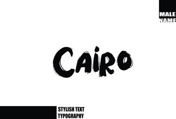 Cairo Text Typography Text City Name
