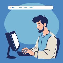 person with computer