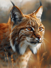 Obraz premium Jungle Cat, Grassland Predator, Wildlife Photography Close Up