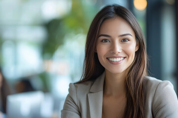 Portrait of a Confident Businesswoman Smiling