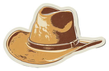 PNG Classic cowboy hat illustration