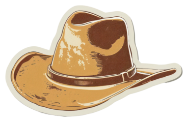 PNG Classic cowboy hat illustration