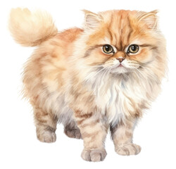 PNG Illustration of persian cat angora animal mammal.
