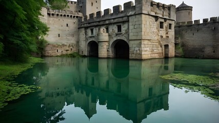 Fototapeta premium castle in the river
