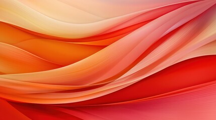 Abstract Red Orange Swirls and Lines Background