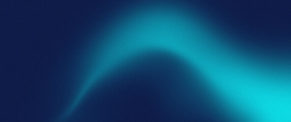 Neon Blue light glowing grainy gradient, dark background noisy texture abstract banner header cover design