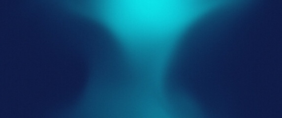 Neon Blue light glowing grainy gradient, dark background noisy texture abstract banner header cover design