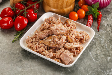 Canned tuna fish for salad