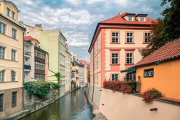 Certovka Canal in Prague, Czech Republic