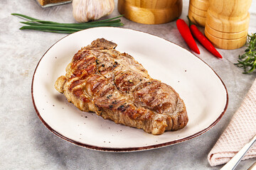 Grilled pork sirloin for dinner