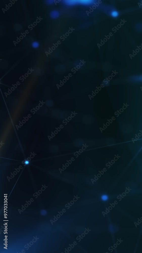 Poster abstract futuristic - technology with polygonal shapes on dark blue background. design digital techn