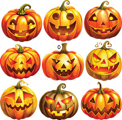 Halloween pumpkin collection