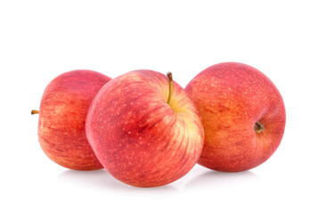 Gala apples isolate on white background