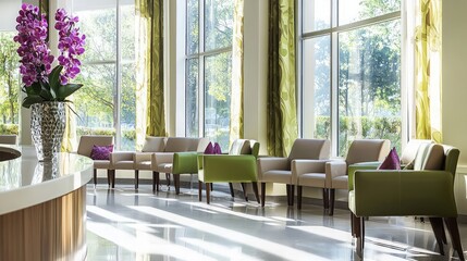 Modern Lobby Interior with Natural Light