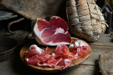 Culatello is the name of a fine raw ham produced in the Zibello area near Parma and Modena in Emilia Romagna