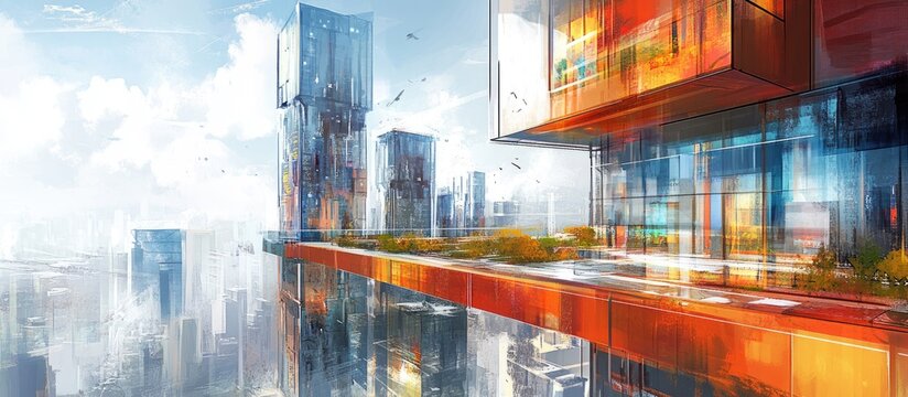 Newly designed development initiative in mixed media