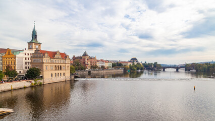 View of Prague Riverside