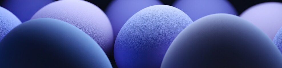 Fototapeta premium An abstract background made of purple and blue 3D spheres. Multi-colored 3D render.