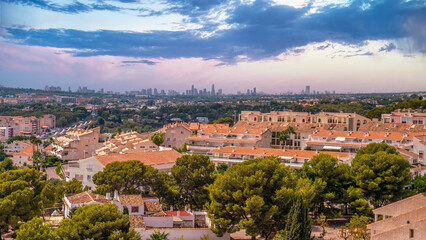 Fototapeta premium Panorama of the coastal town of Altea, Spain