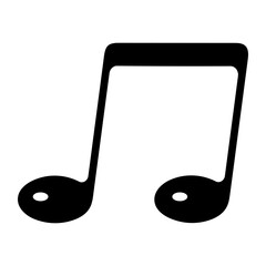 Music notes symbol. Icons with musical notes, vector illustration