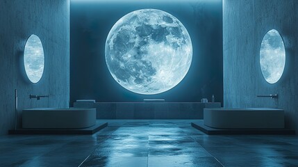 Elegant luxurious bathroom design featuring stunning tiles and sleek countertops picture