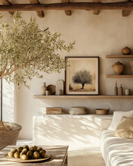 living room with fireplace