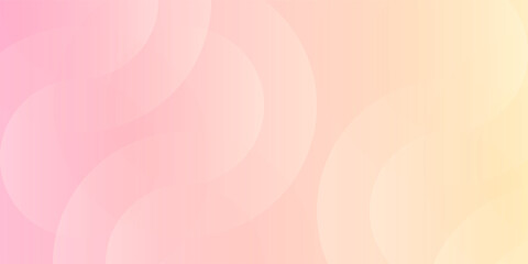Minimalistic Abstract fluid background in pastel neutral pink and yellow colors. Soft gradations, circle effect style. Modern geometric background. Vector illustration Eps 10
