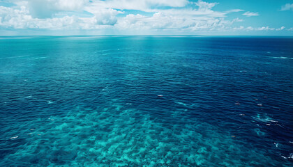 Fototapeta premium the blue ocean Generative AI
