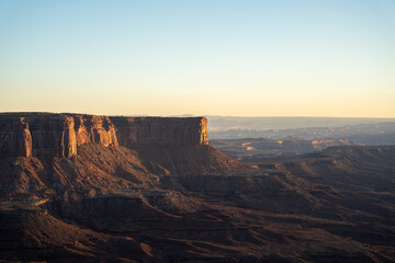 A beautiful view of red rock canyons in Canyonlands National Park, Utah.