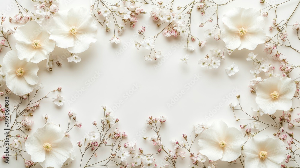 Poster minimalist work background with ample copy space for text layout.