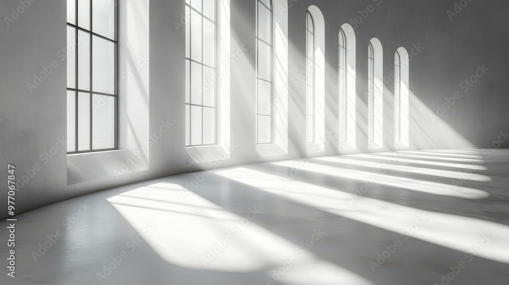 Aufkleber modern minimalistic work environment with copy space for text