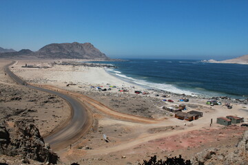 view of the beach in the north of chile
