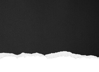 black torn paper texture piece ripped border edge 