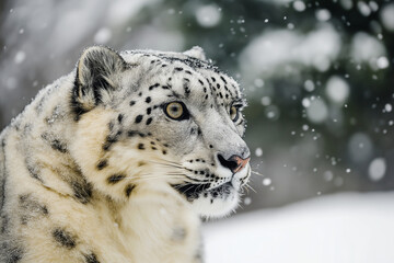 Obraz premium snow leopard portrait